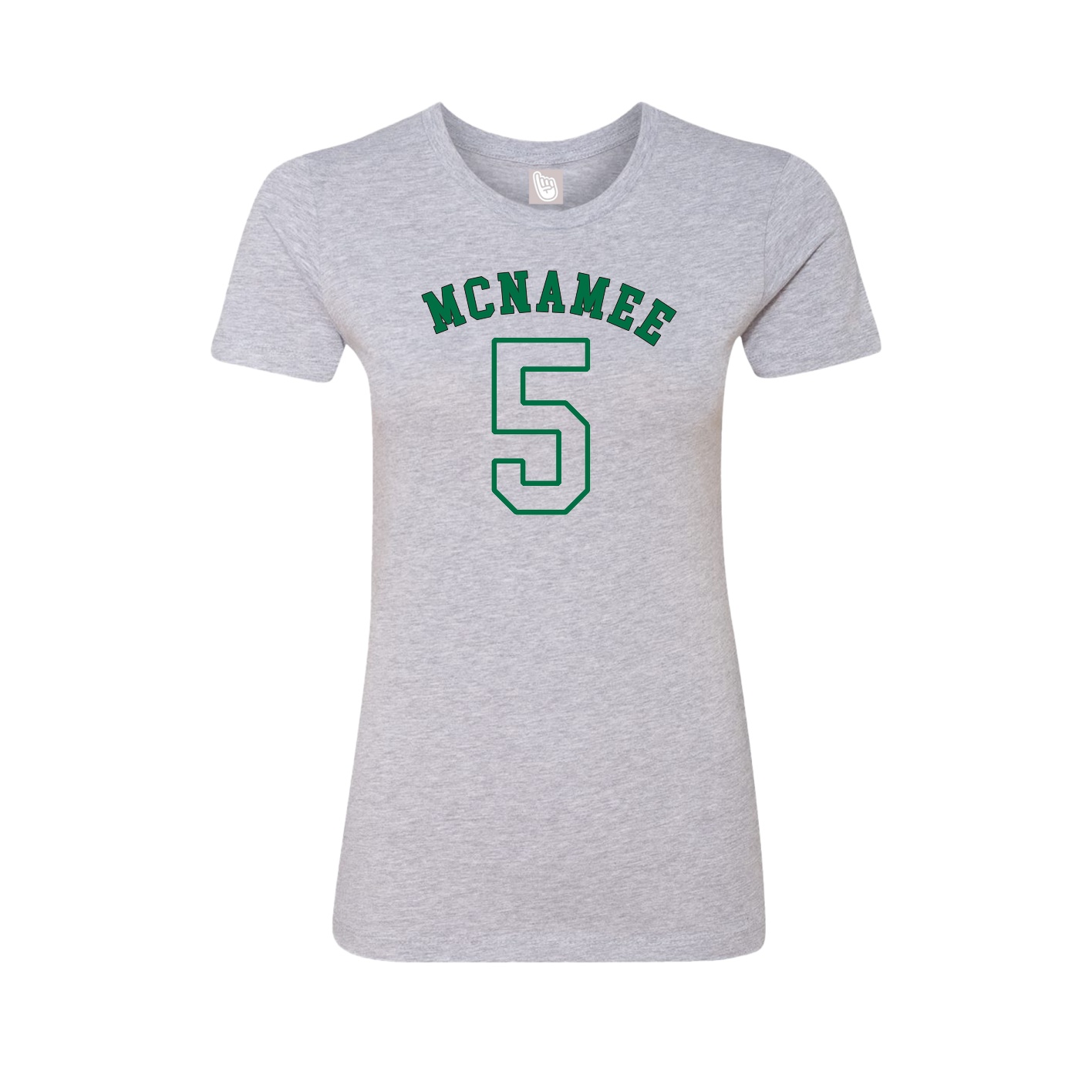 Fitted Women's Tee — Shirsey Arch in Grey