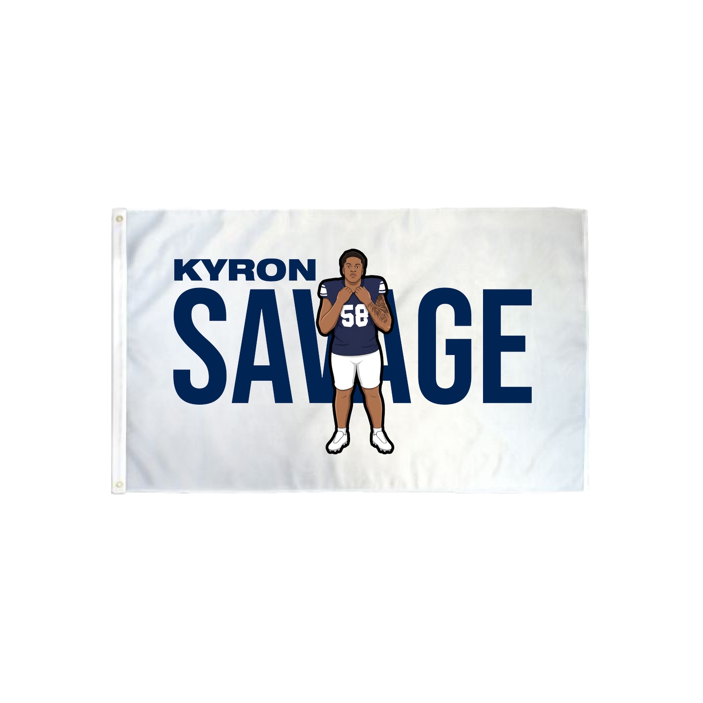 3x5 Flag — Player Name in Classic