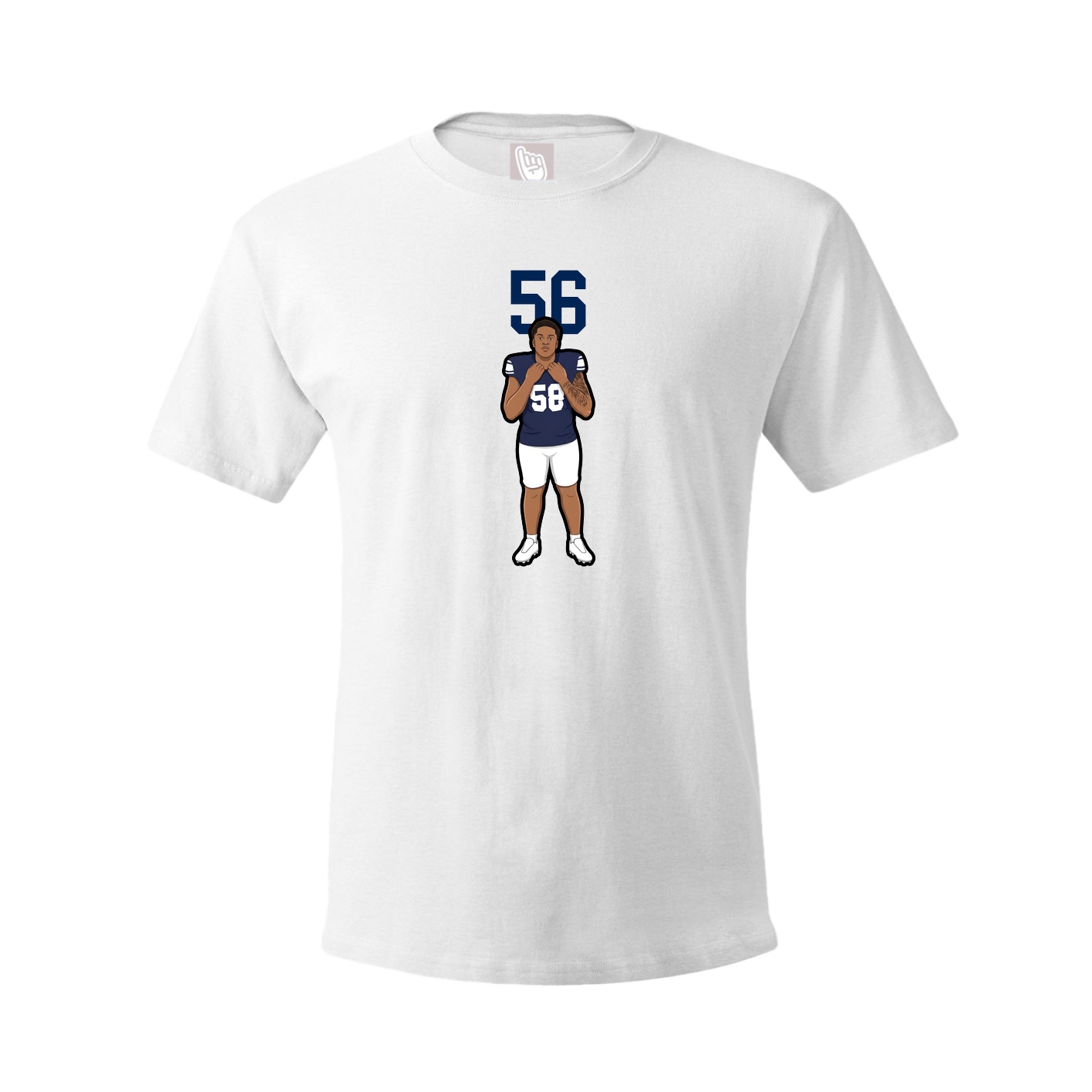 Tee — Number Top in White