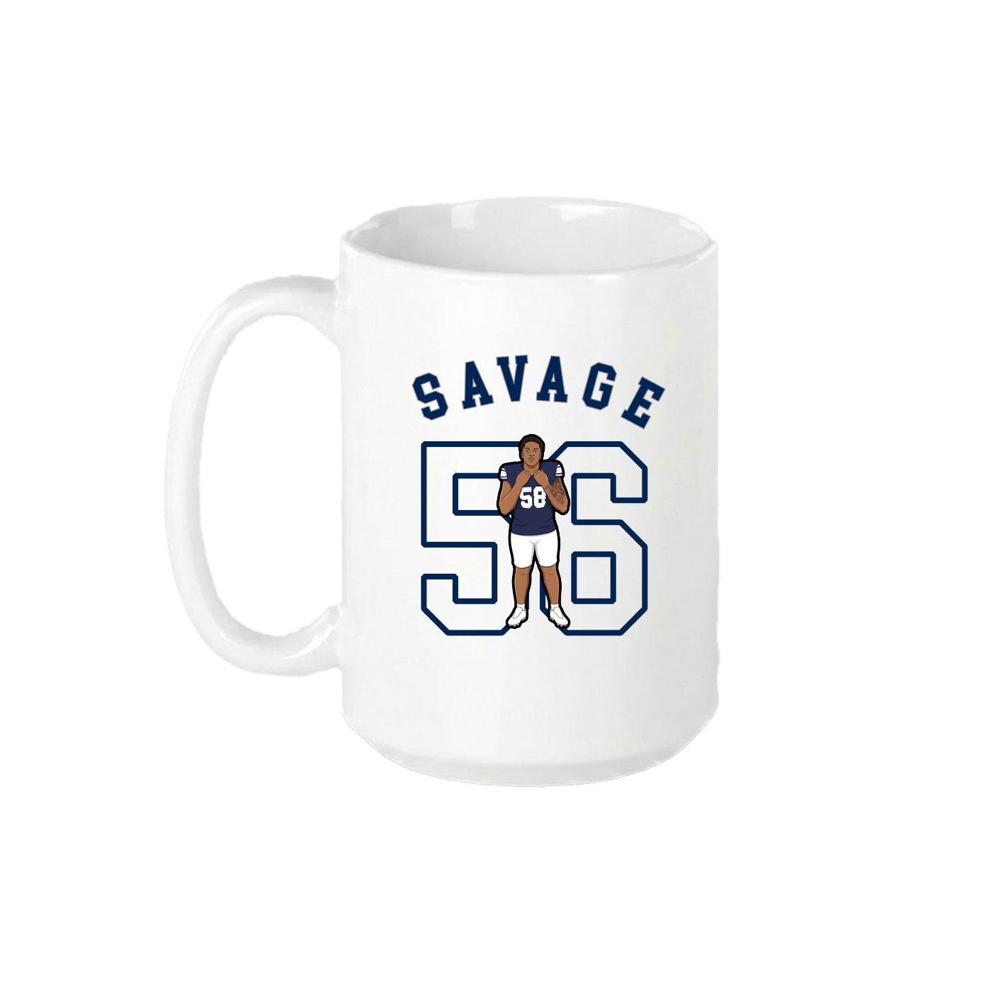 15oz Coffee Mug — Shirsey Arch in White