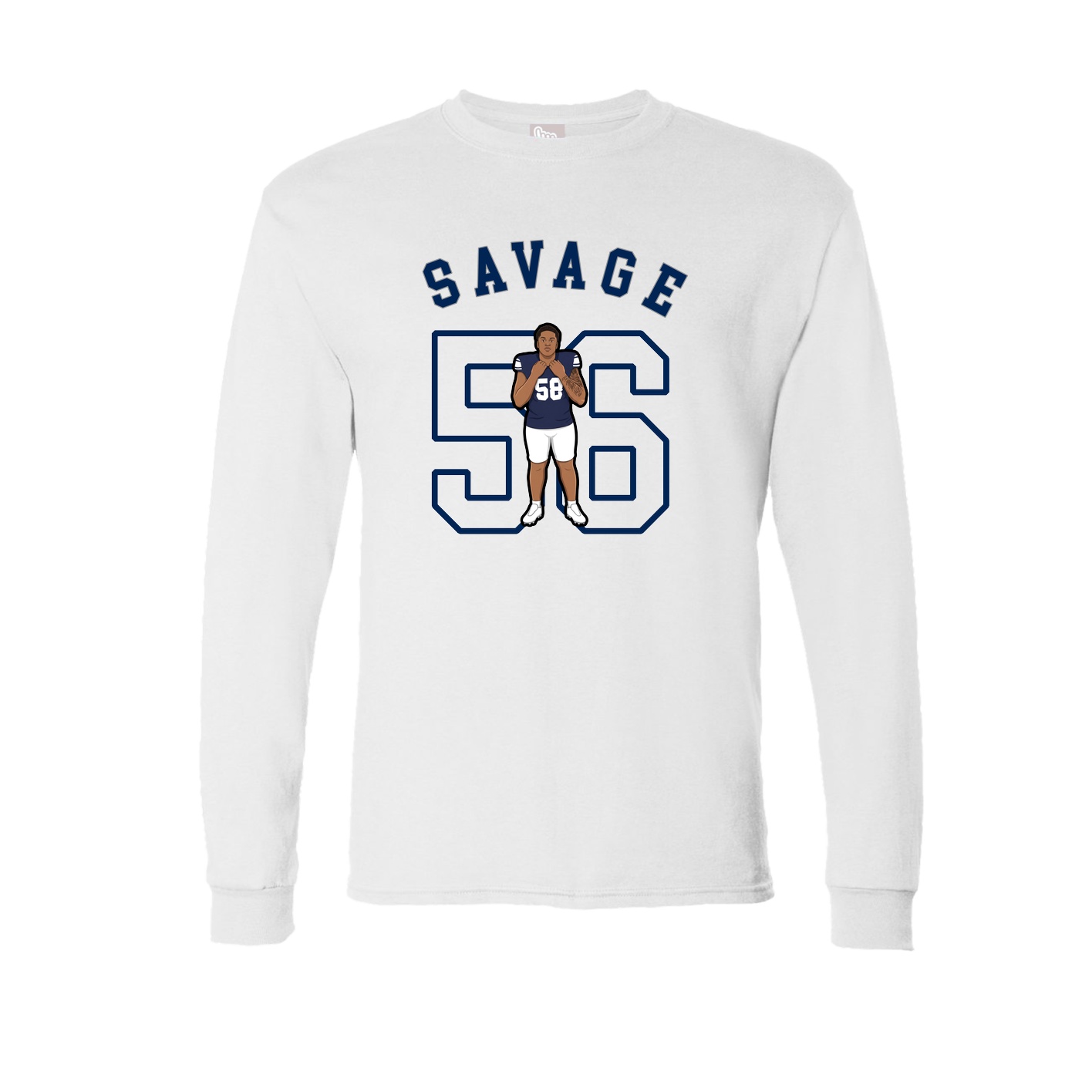 Long Sleeve Tee — Shirsey Arch in White