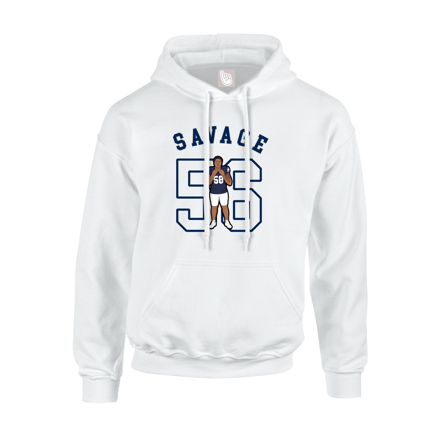 Hoodie — Shirsey Arch in White