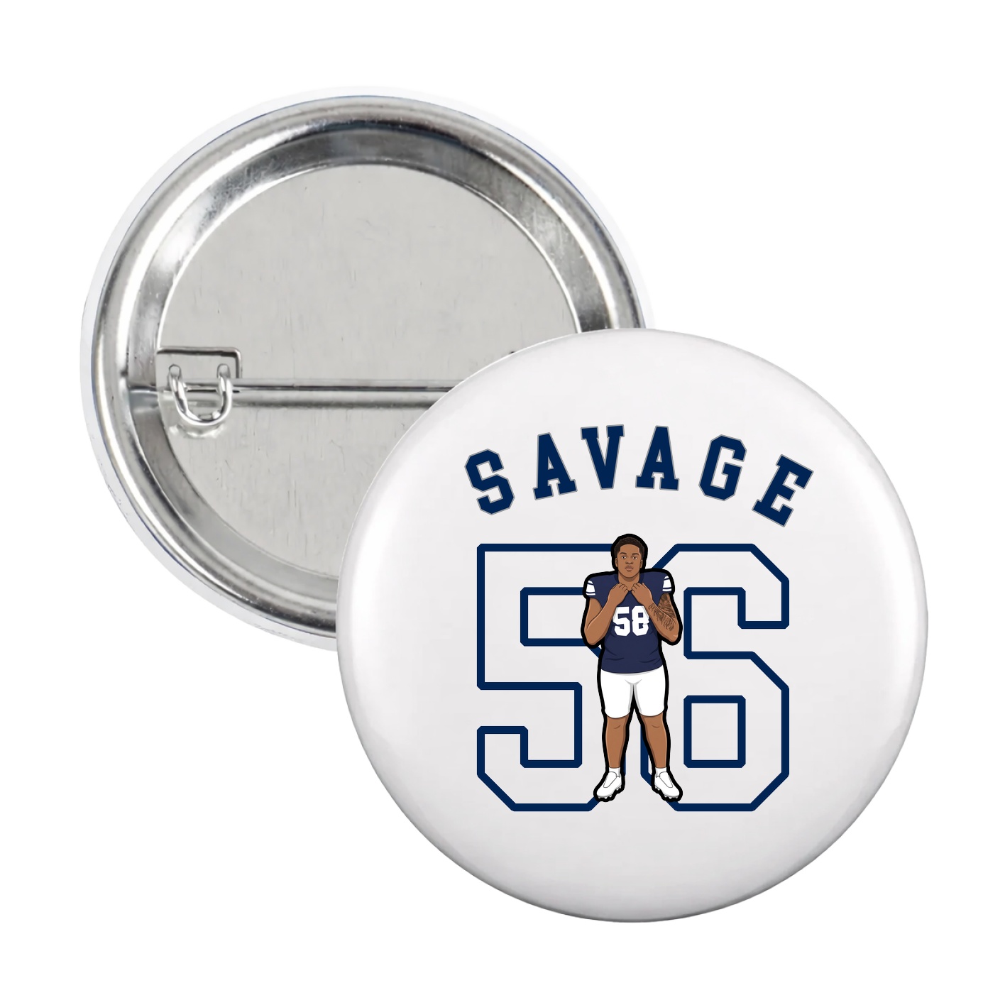 Game Day Button — Shirsey Arch in White