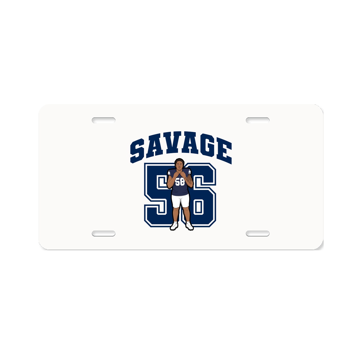 License Plate — Number in Classic