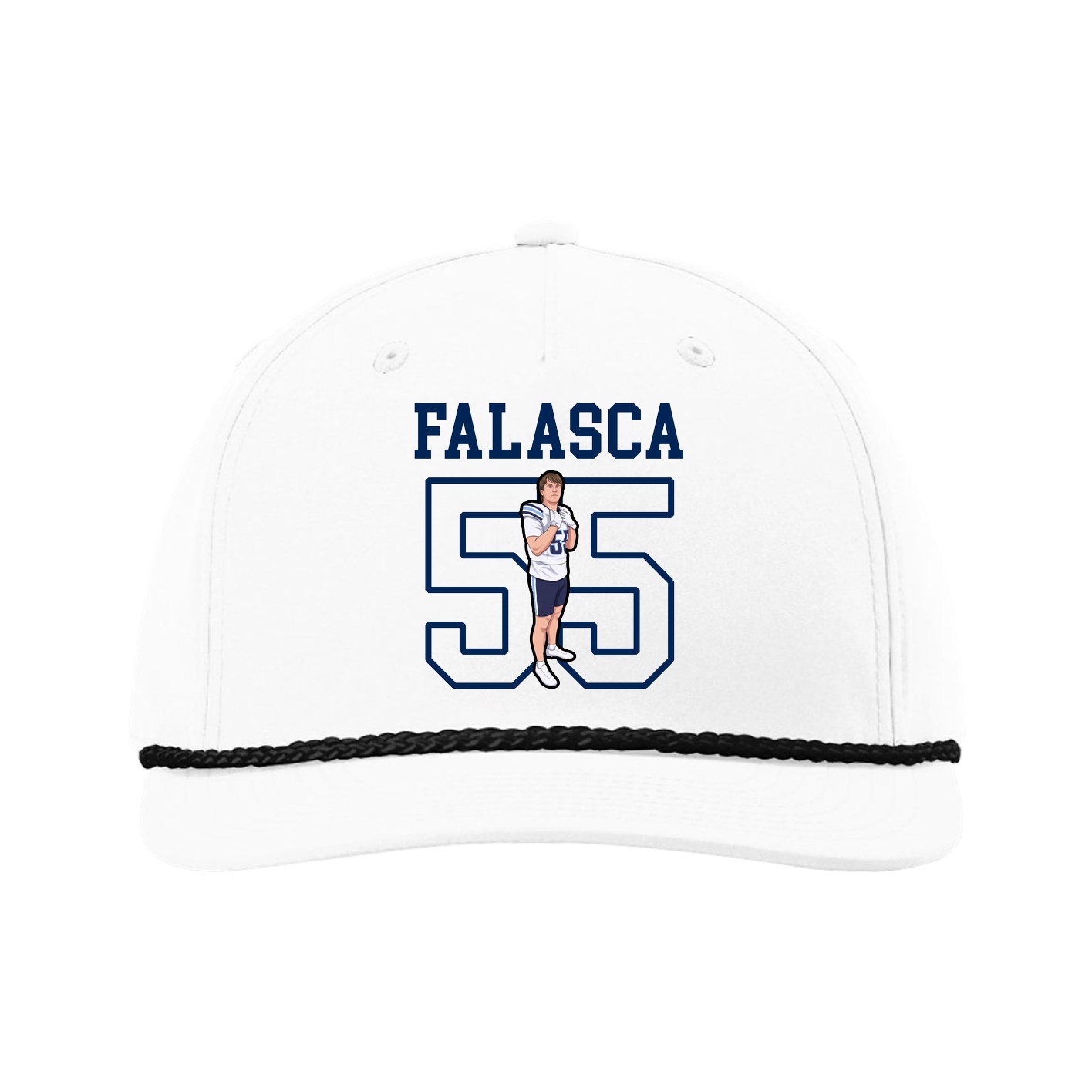 Five-Panel Classic Rope Cap — Shirsey in White
