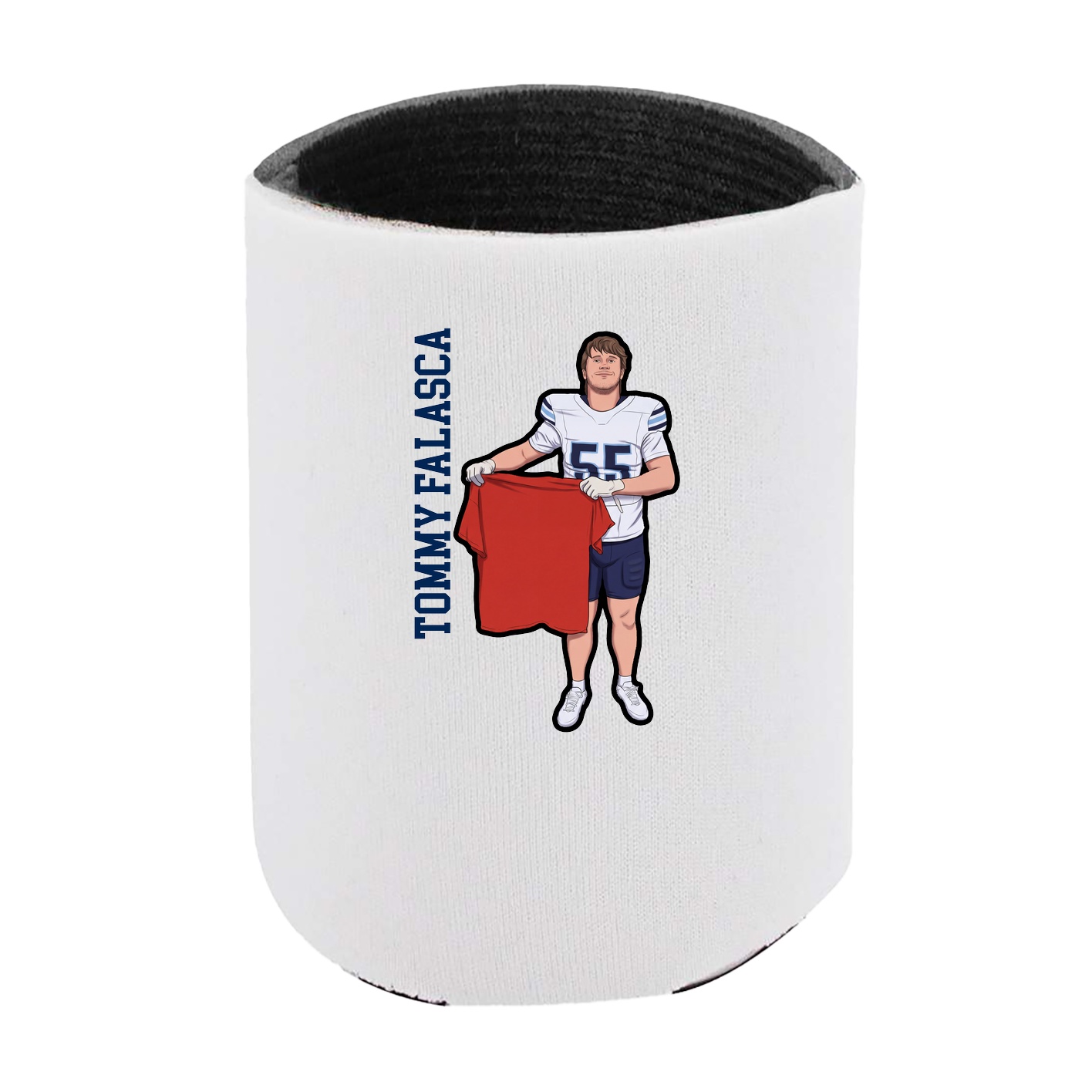 Can Holder — Name Vertical in White