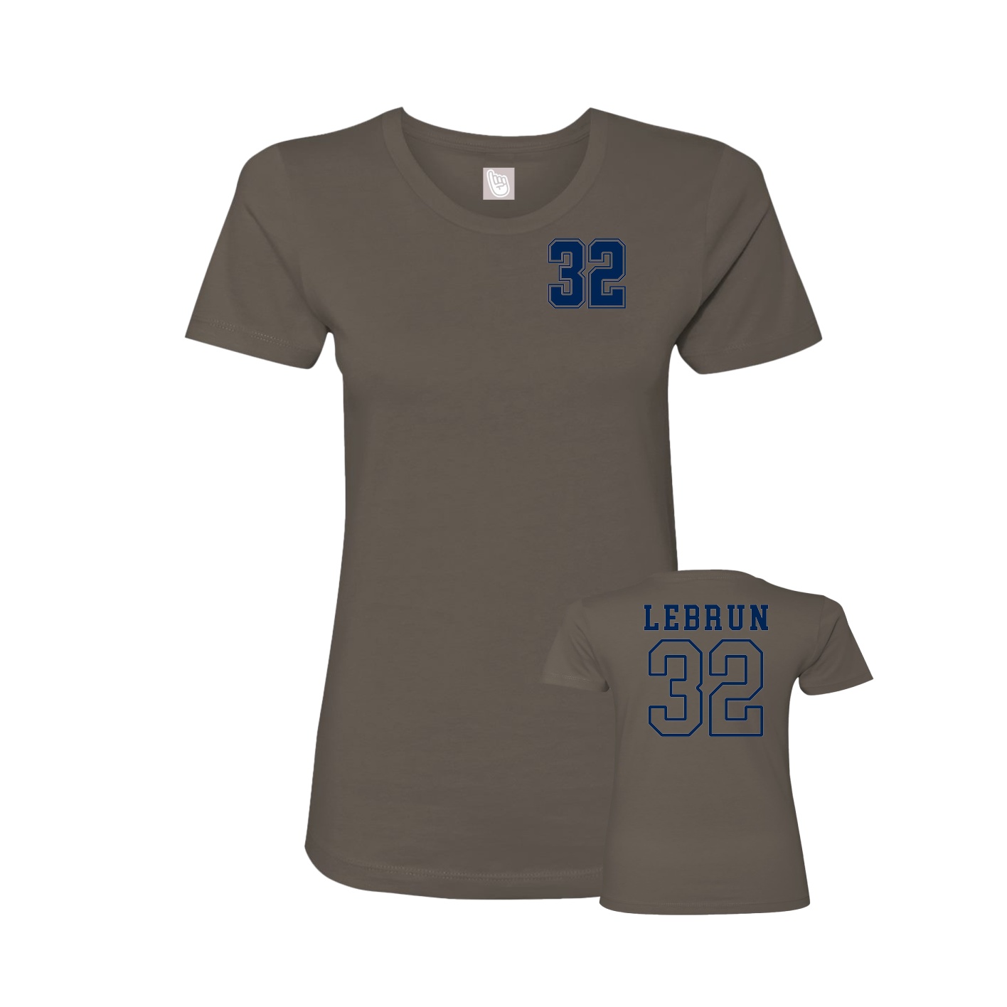 Womens Tee — Chest Back in Grey