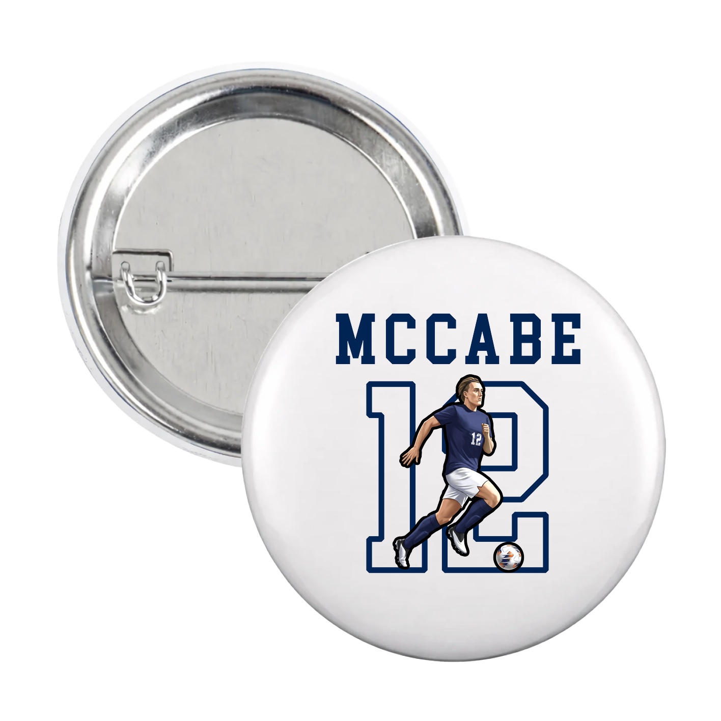 Game Day Button — Shirsey in White