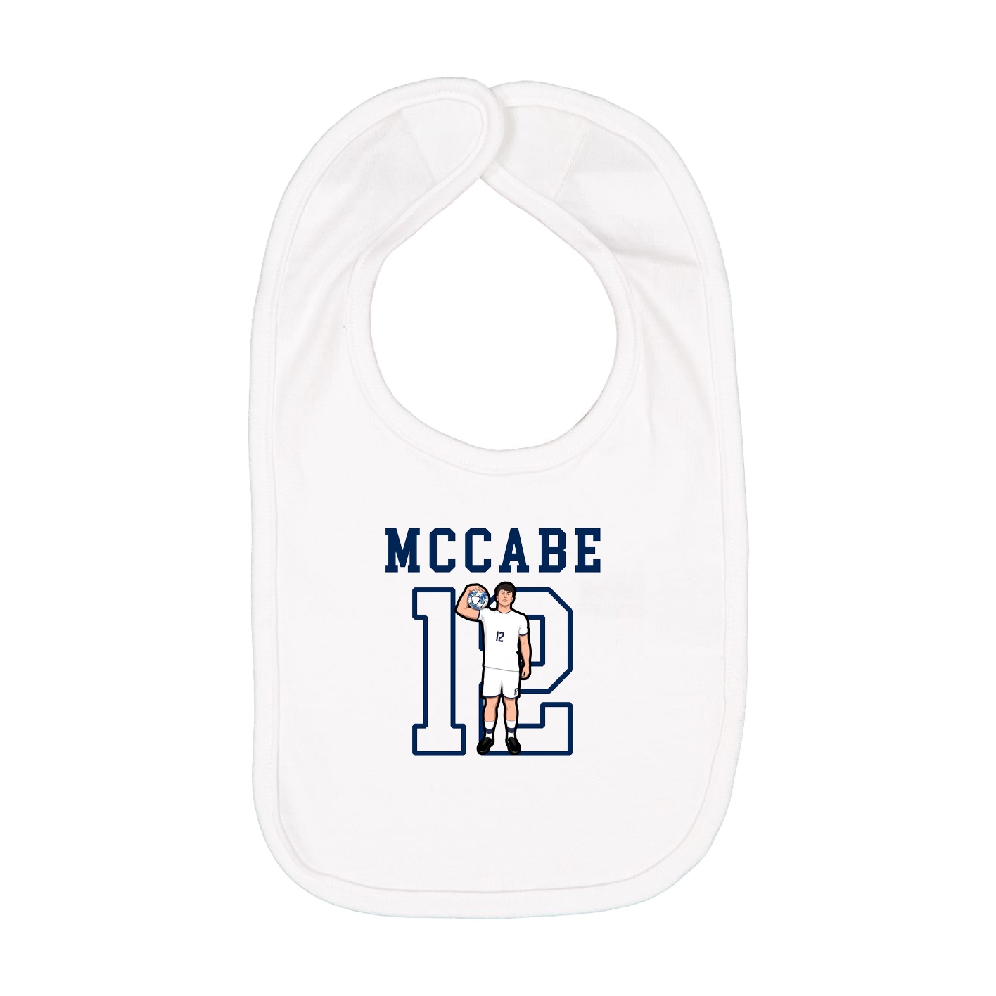 Infant Bib — Shirsey in White