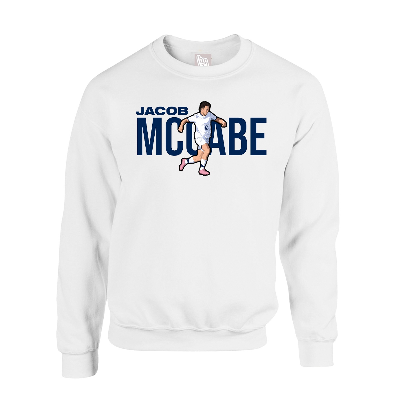 Fleece Crew — Player Name in White