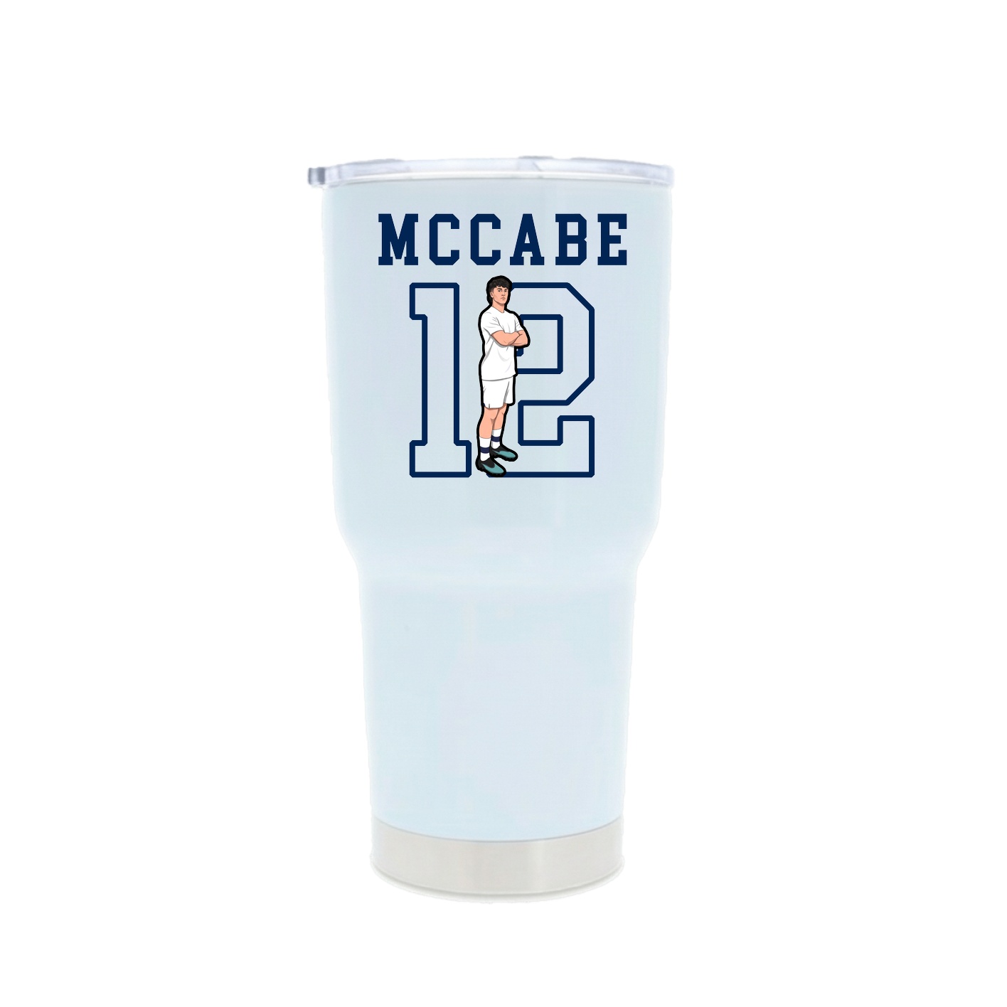 30oz Stainless Steel Tumbler — Shirsey in White
