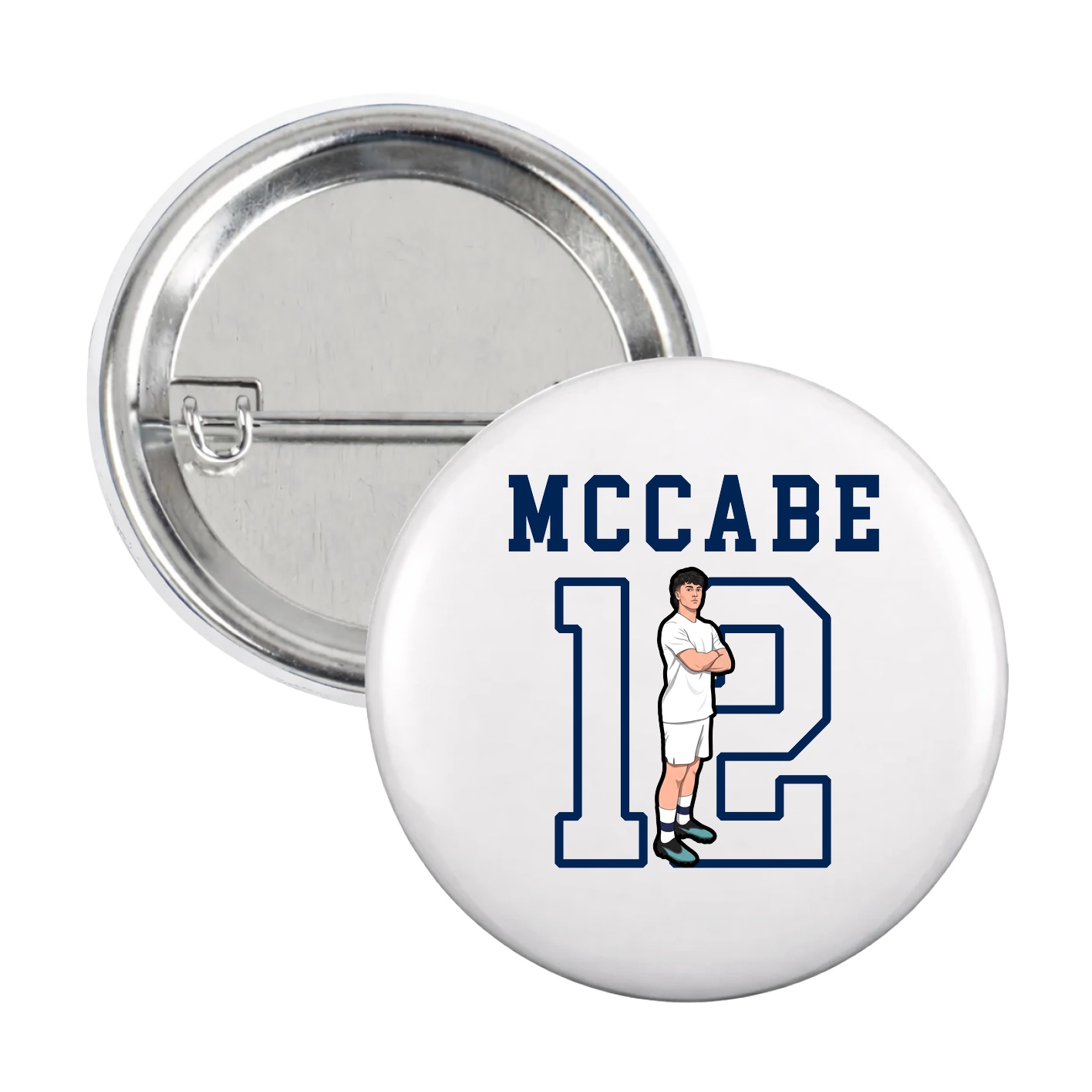 Game Day Button — Shirsey in White