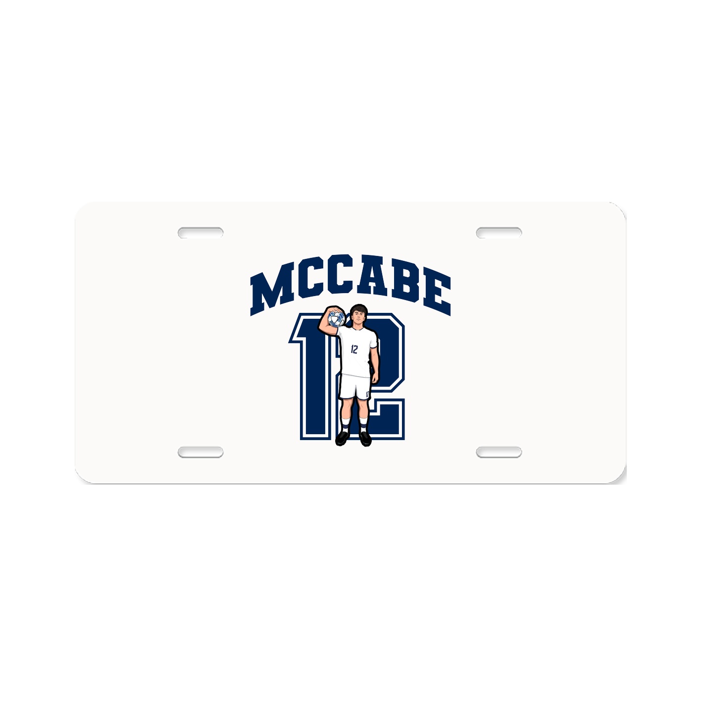 License Plate — Number in Classic