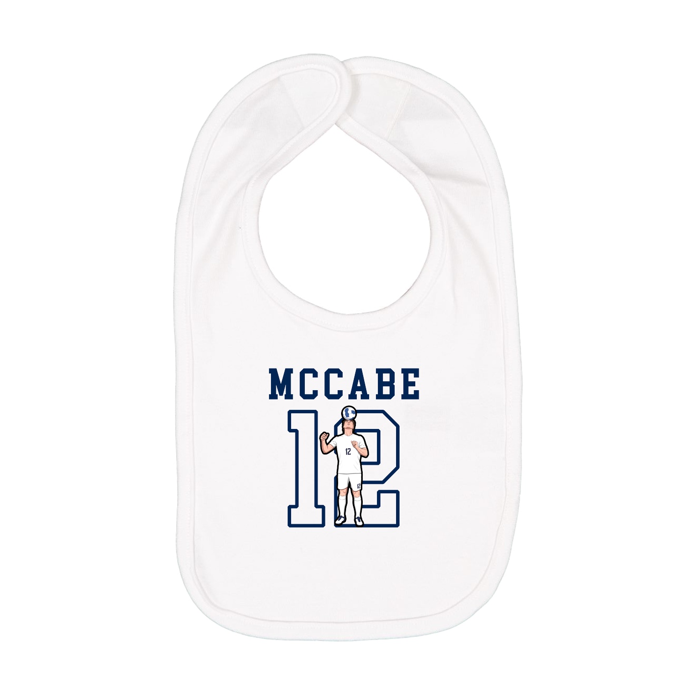 Infant Bib — Shirsey in White