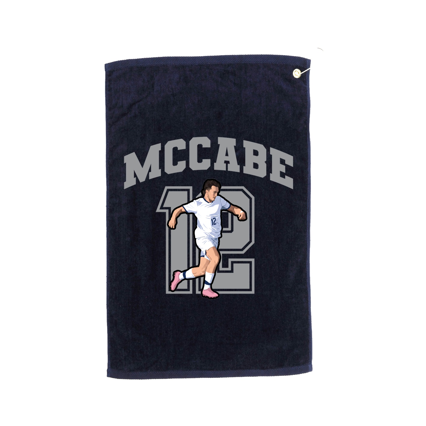 Golf Towel — Number in Navy