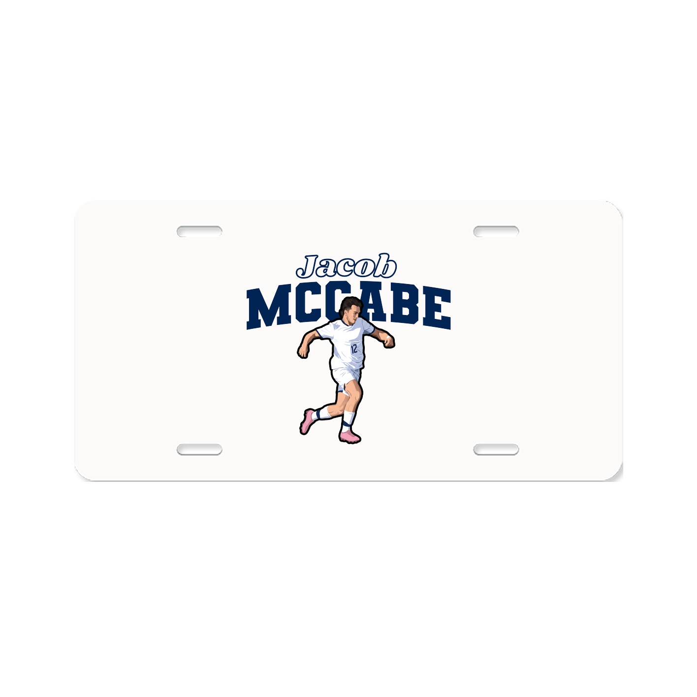 License Plate — Name Arch in Classic