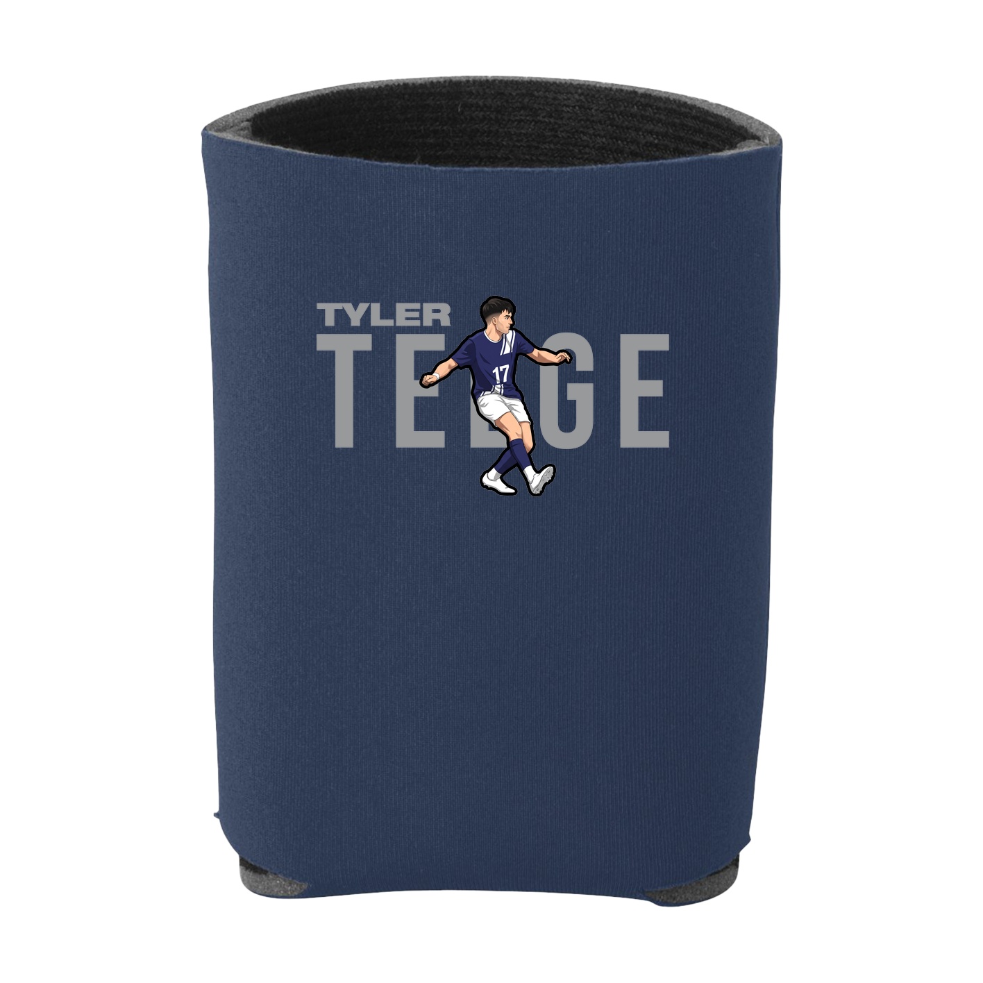 Can Holder — Player Name in Navy