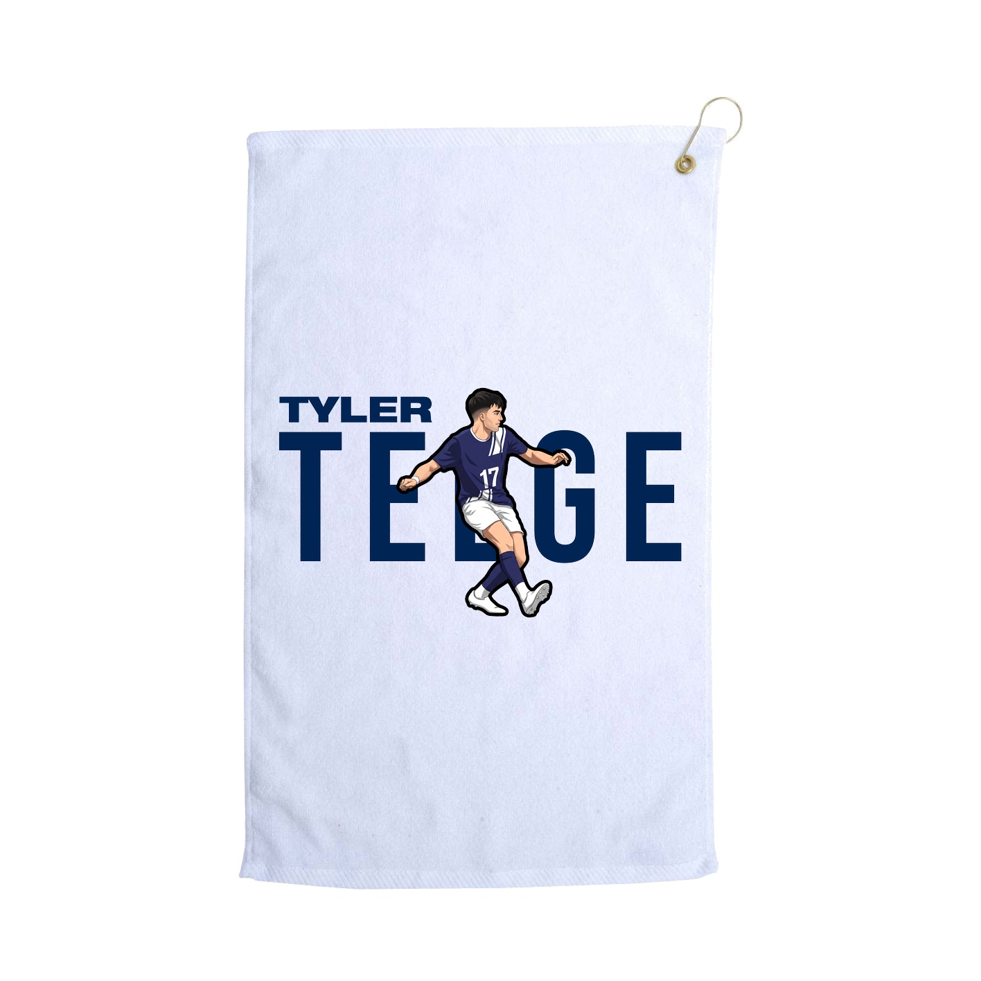 Golf Towel — Player Name in White
