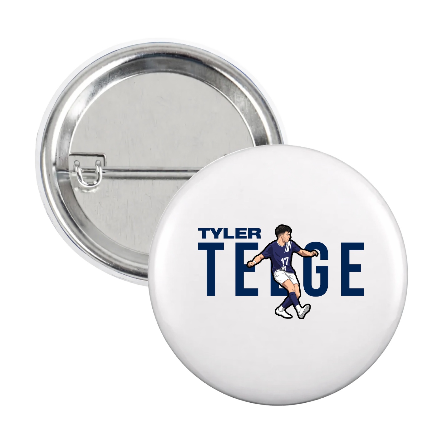 Game Day Button — Player Name in White