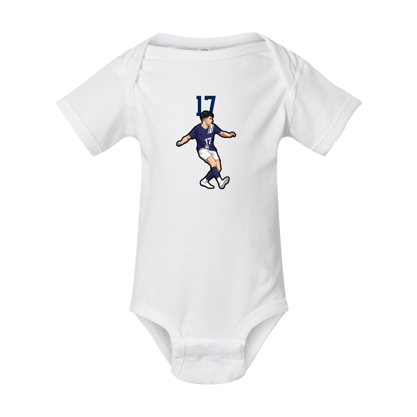 Baby Onesie — Number Top in White