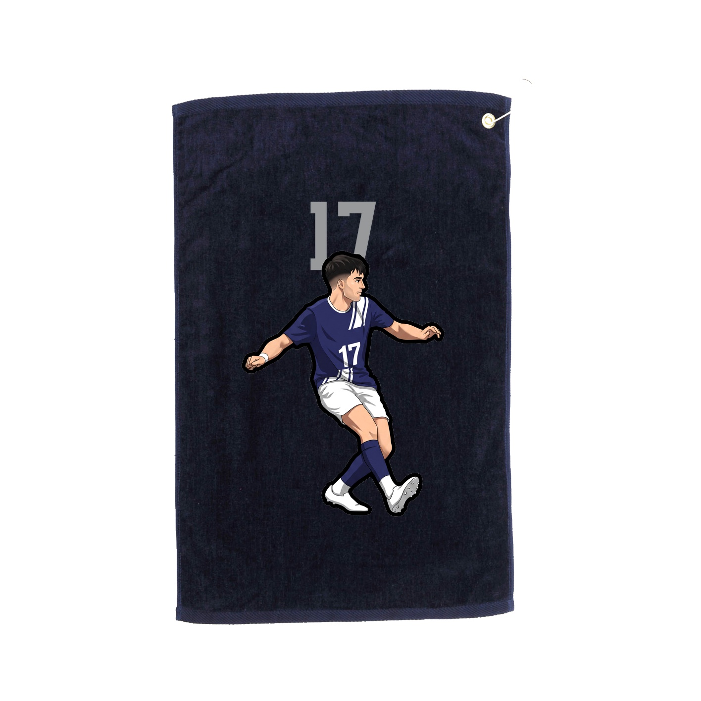 Golf Towel — Number Top in Navy