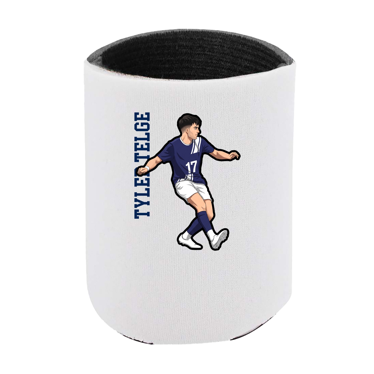 Can Holder — Name Vertical in White