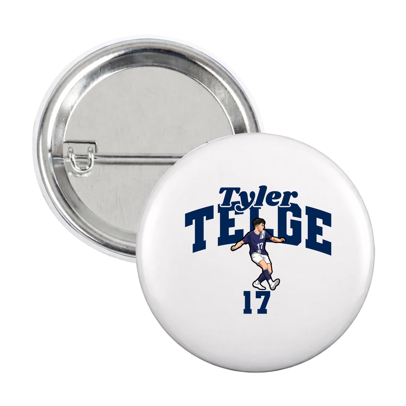 Game Day Button — Signature Arch in White