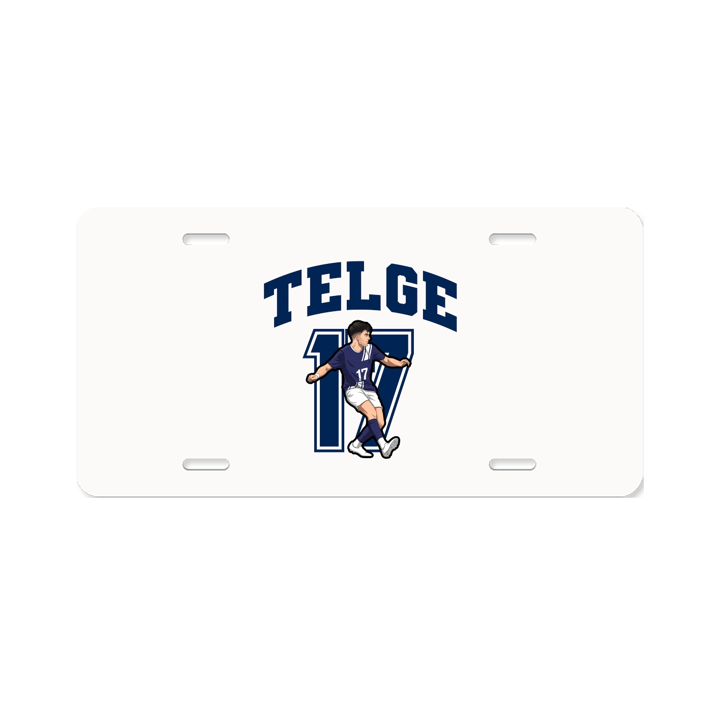 License Plate — Number in Classic