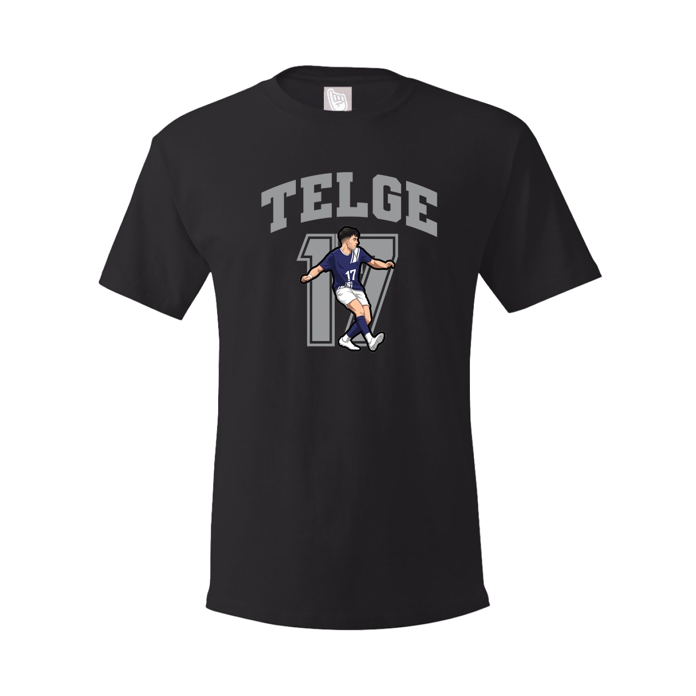 Youth Tee — Number in Black