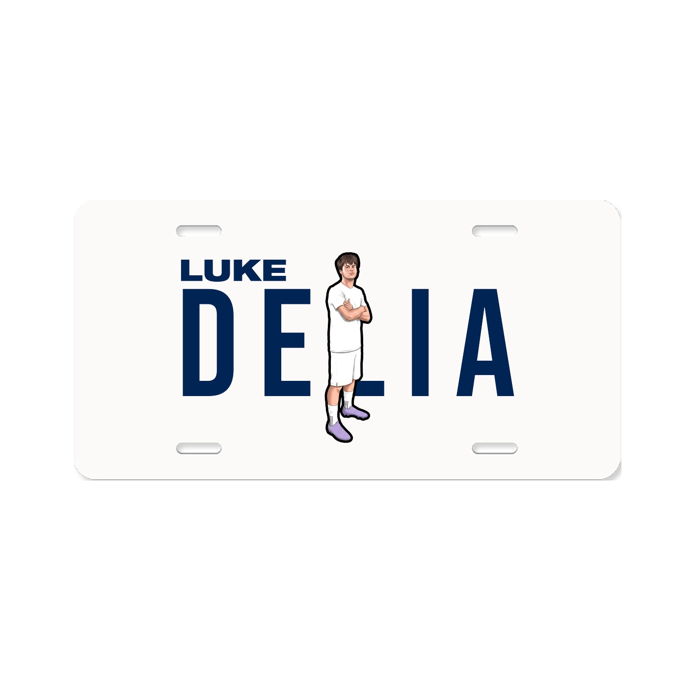 License Plate — Player Name in Classic