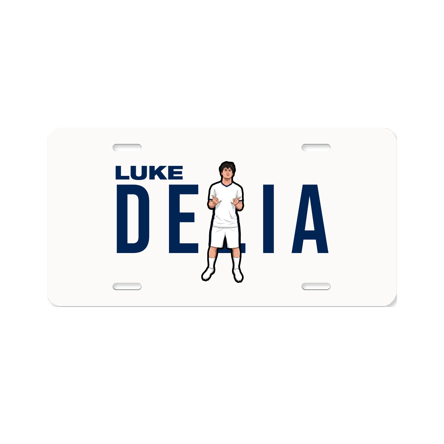 License Plate — Player Name in Classic