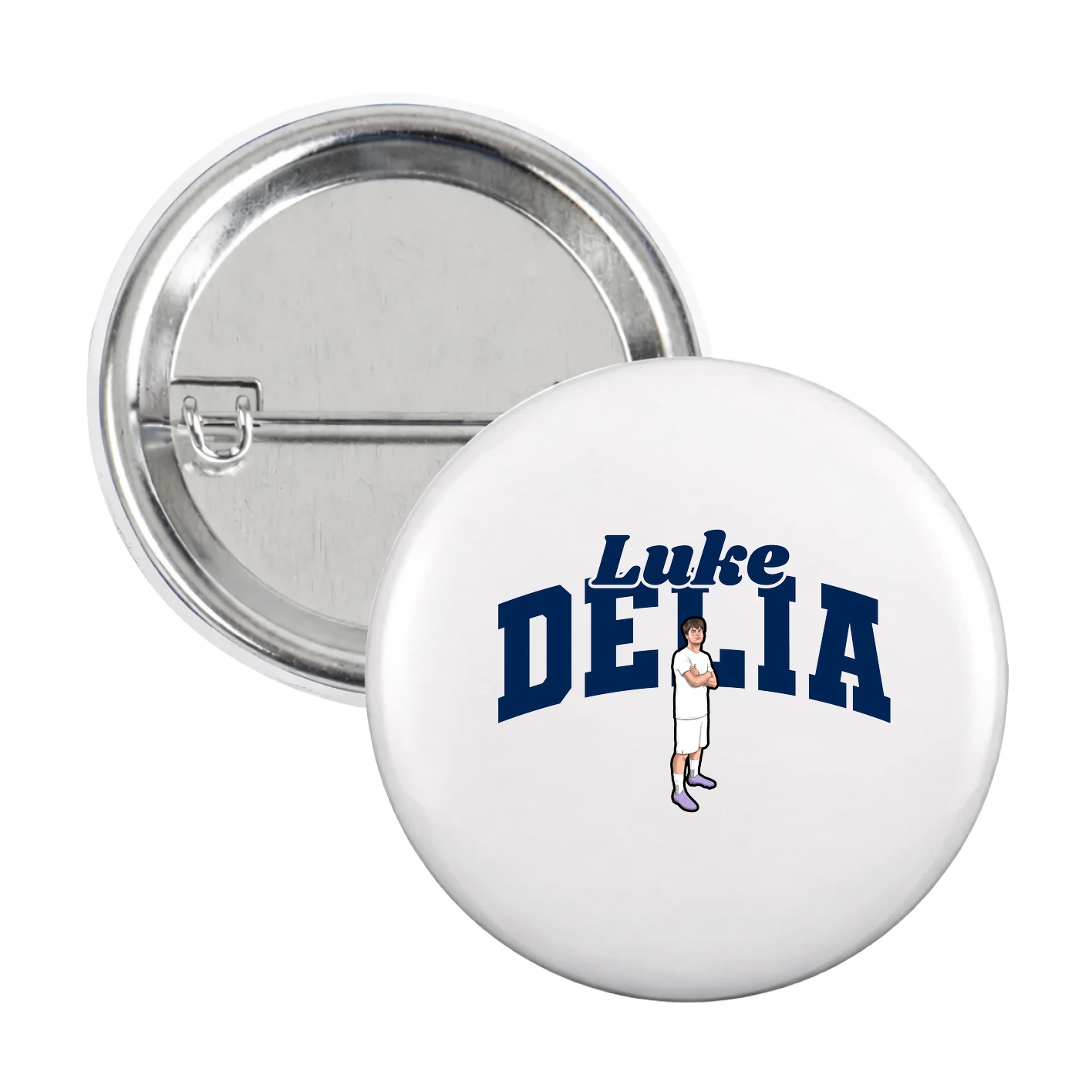 Game Day Button — Signature Arch in White