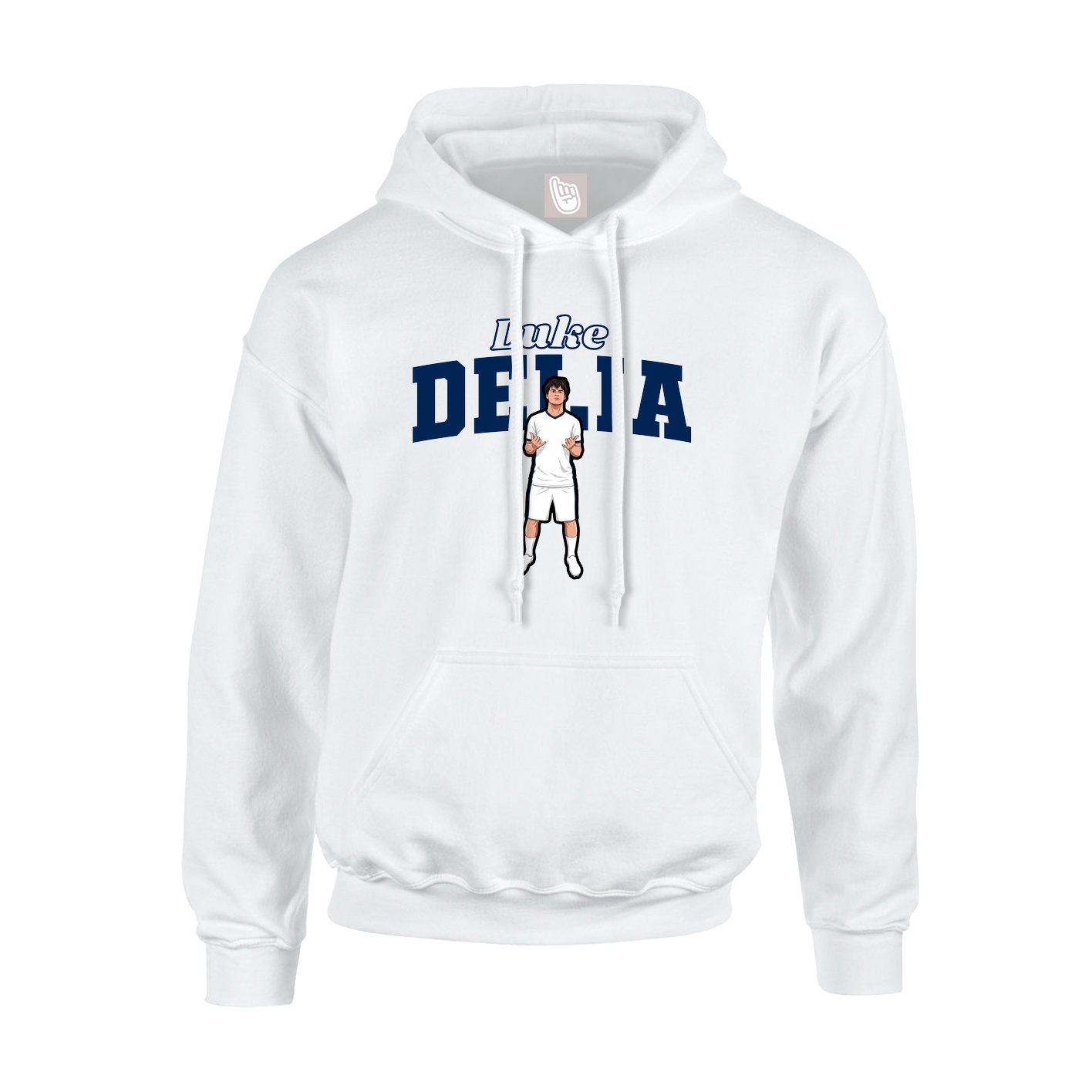 Hoodie — Name Arch in White