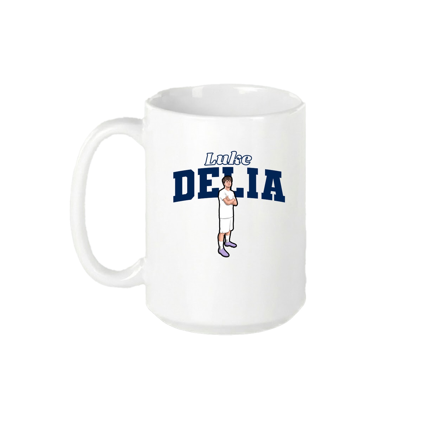 15oz Coffee Mug — Name Arch in White