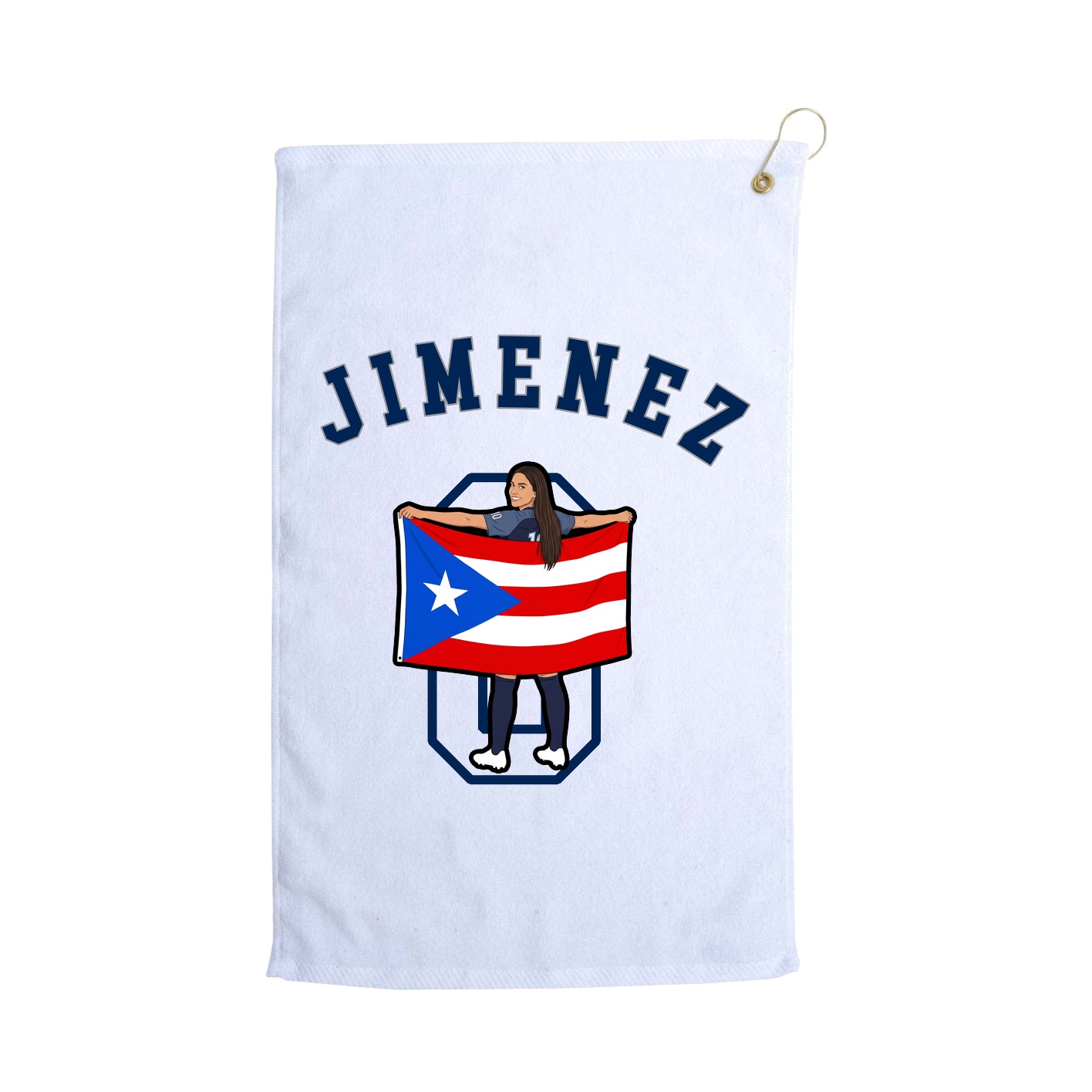 Golf Towel — Shirsey Arch in White