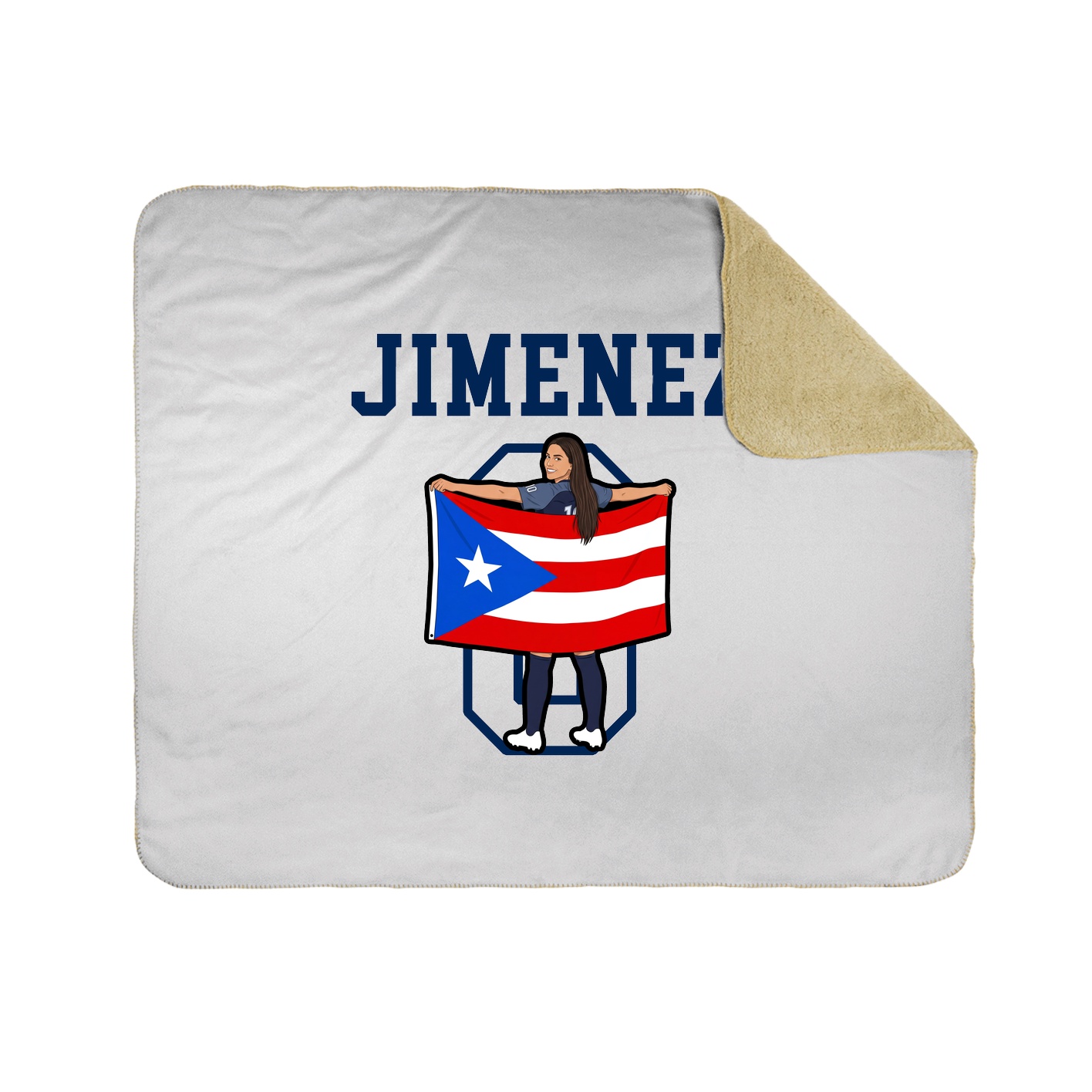 Throw Blanket — Shirsey in White