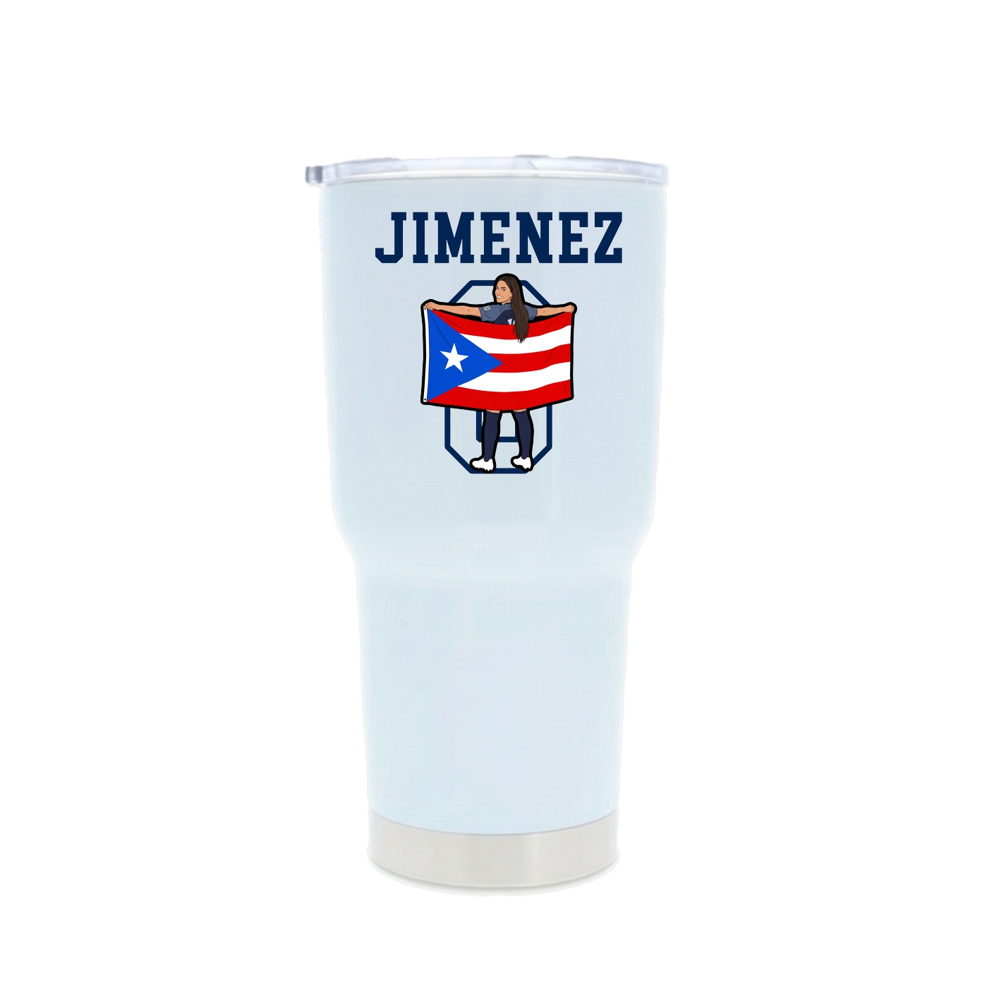 30oz Stainless Steel Tumbler — Shirsey in White