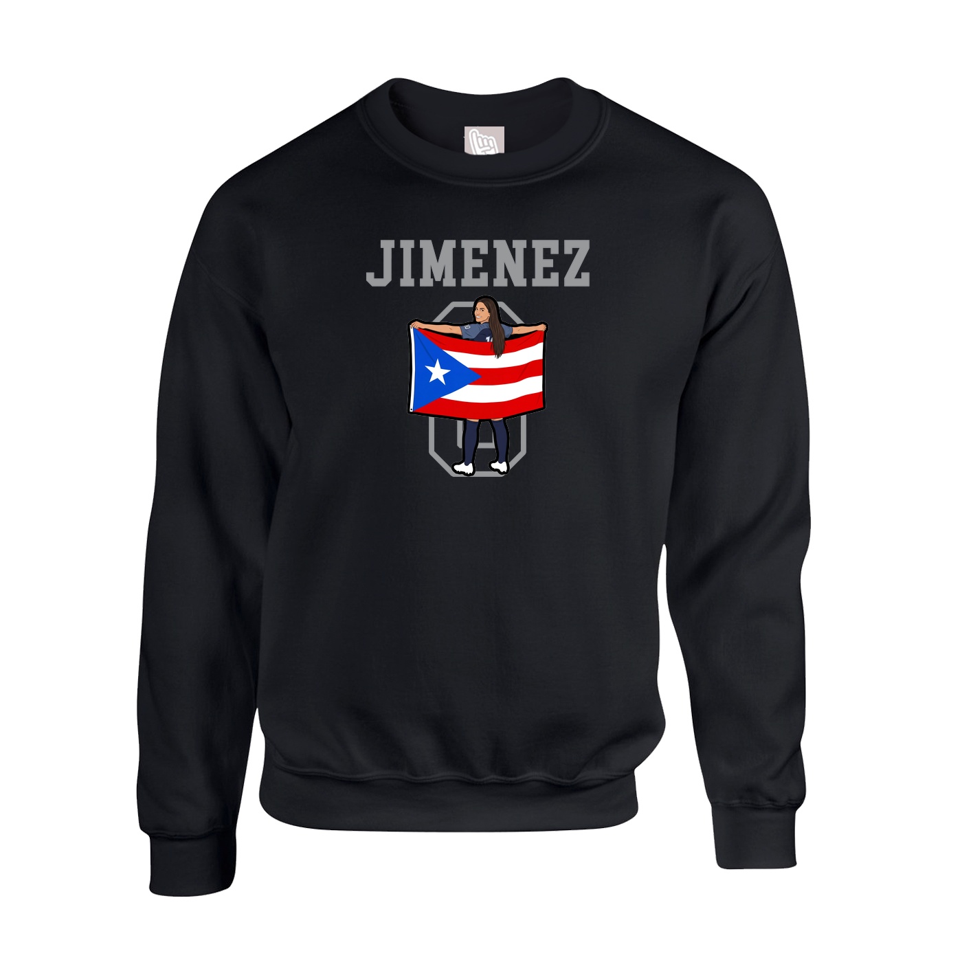 Fleece Crew — Shirsey in Black