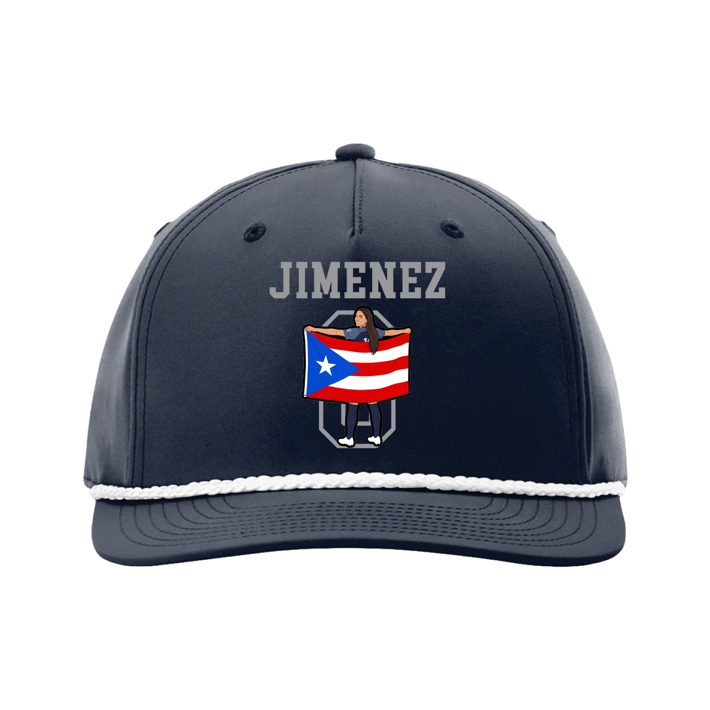 Five-Panel Classic Rope Cap — Shirsey in Navy