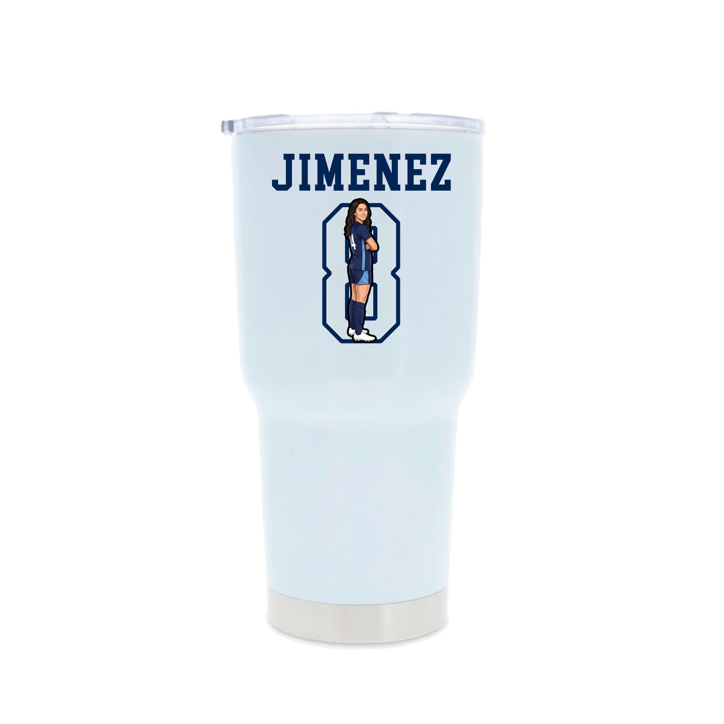 30oz Stainless Steel Tumbler — Shirsey in White