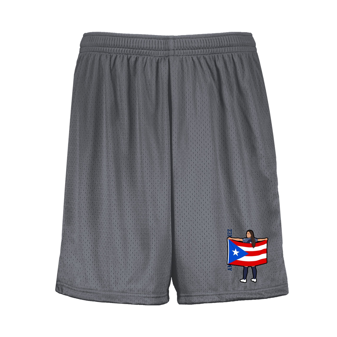 Shorts — Name Vertical in Grey