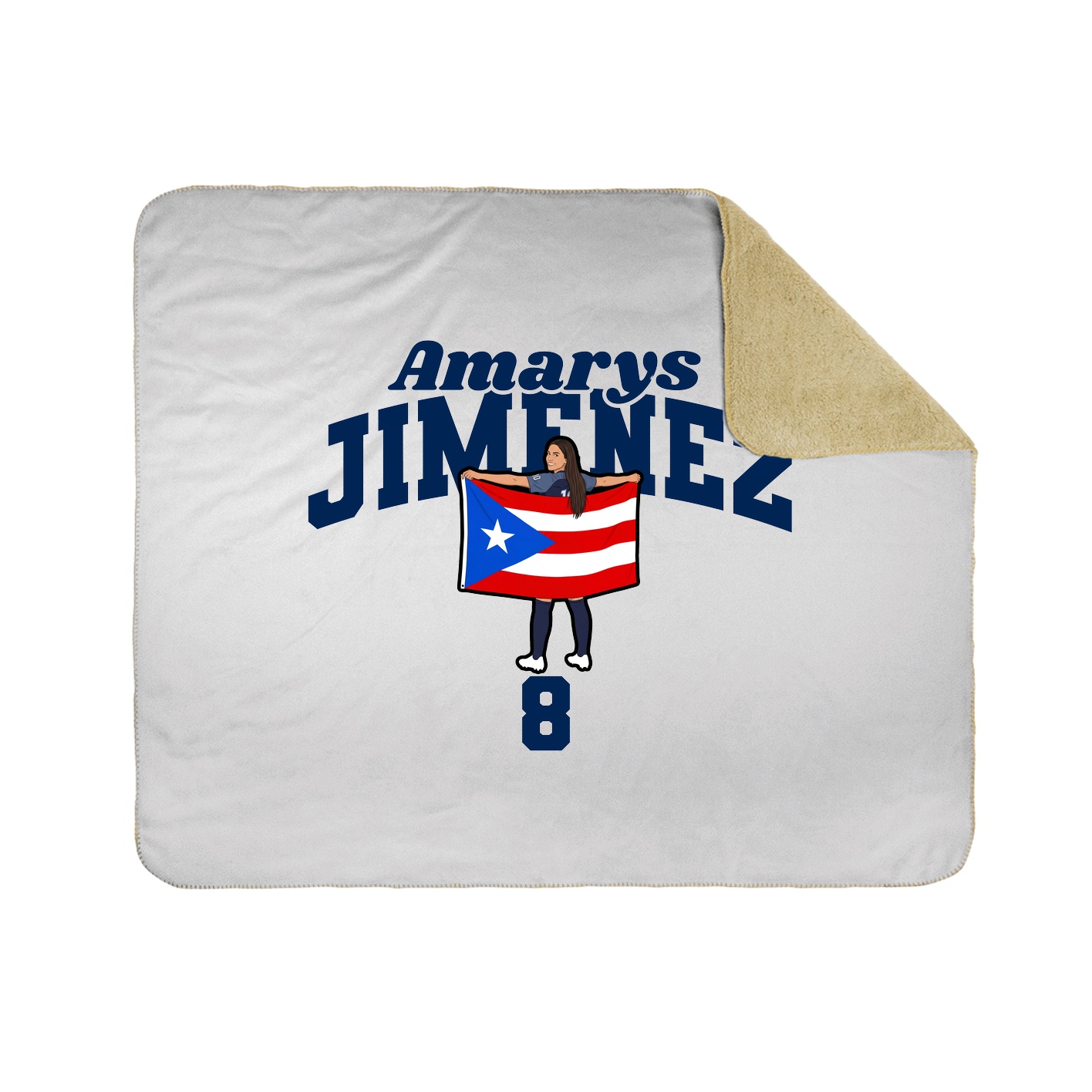 Throw Blanket — Signature Arch in White
