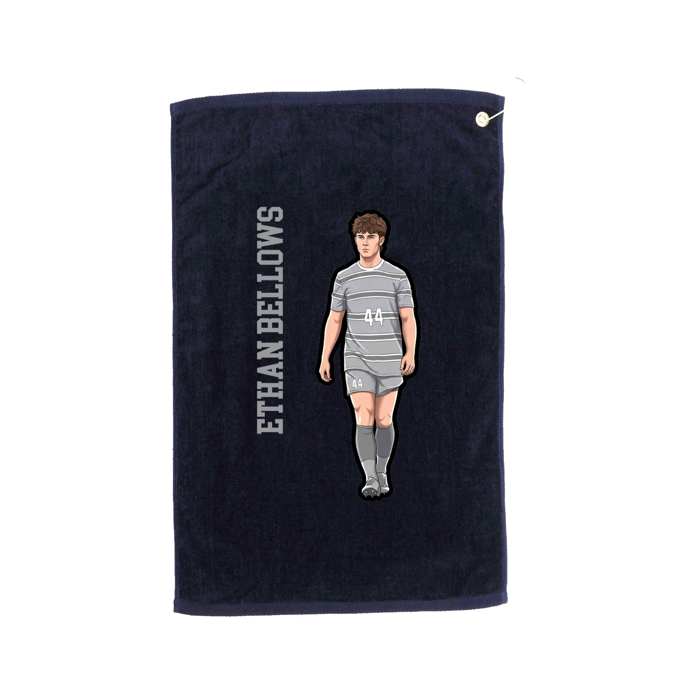 Golf Towel — Name Vertical in Navy
