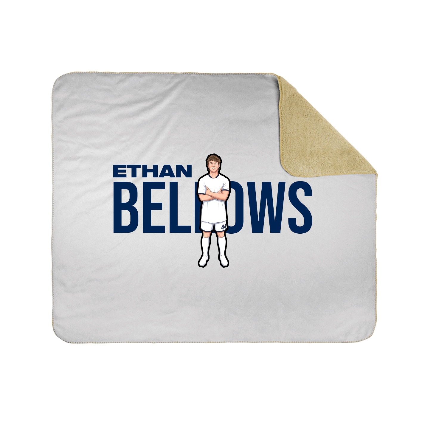 Throw Blanket — Player Name in White