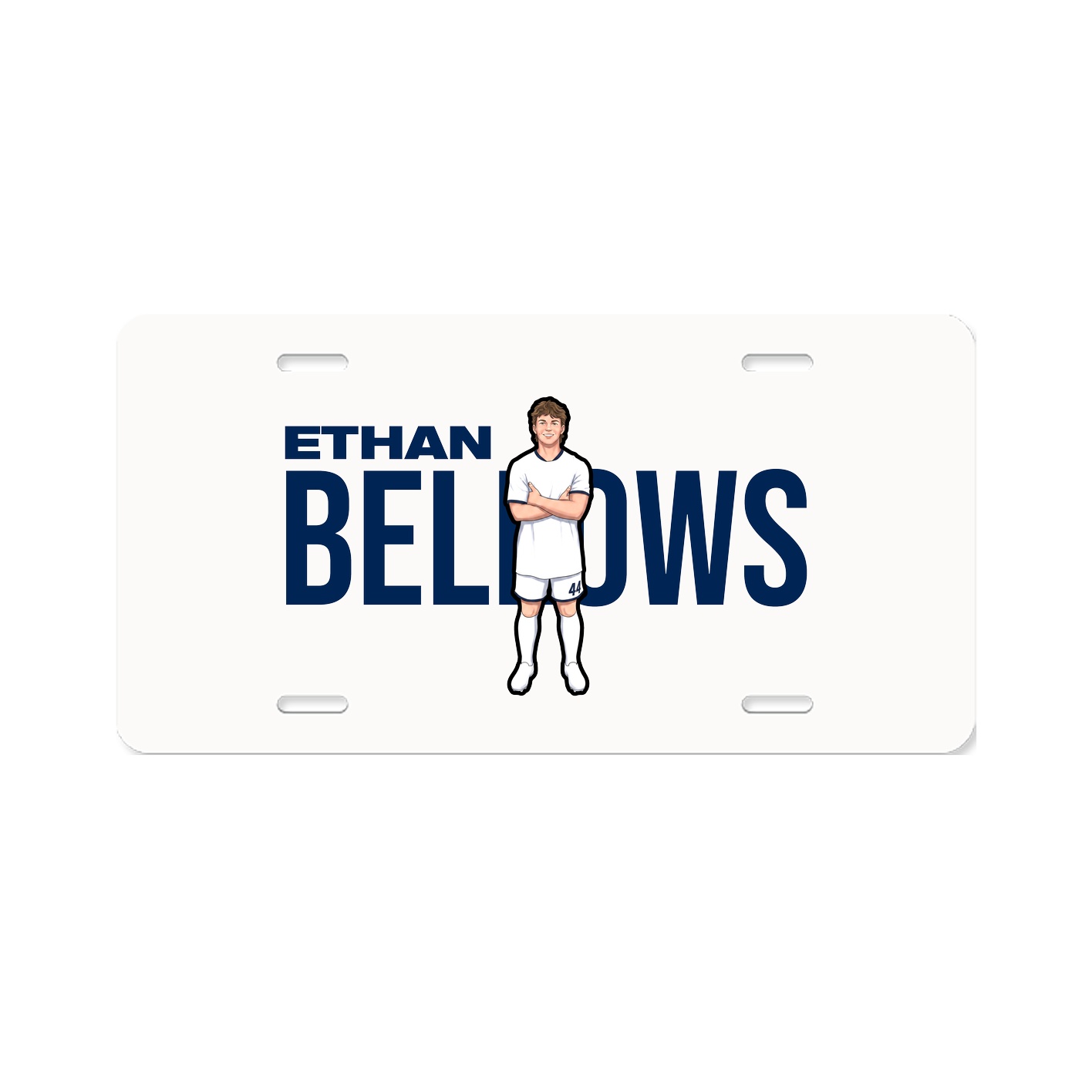 License Plate — Player Name in Classic