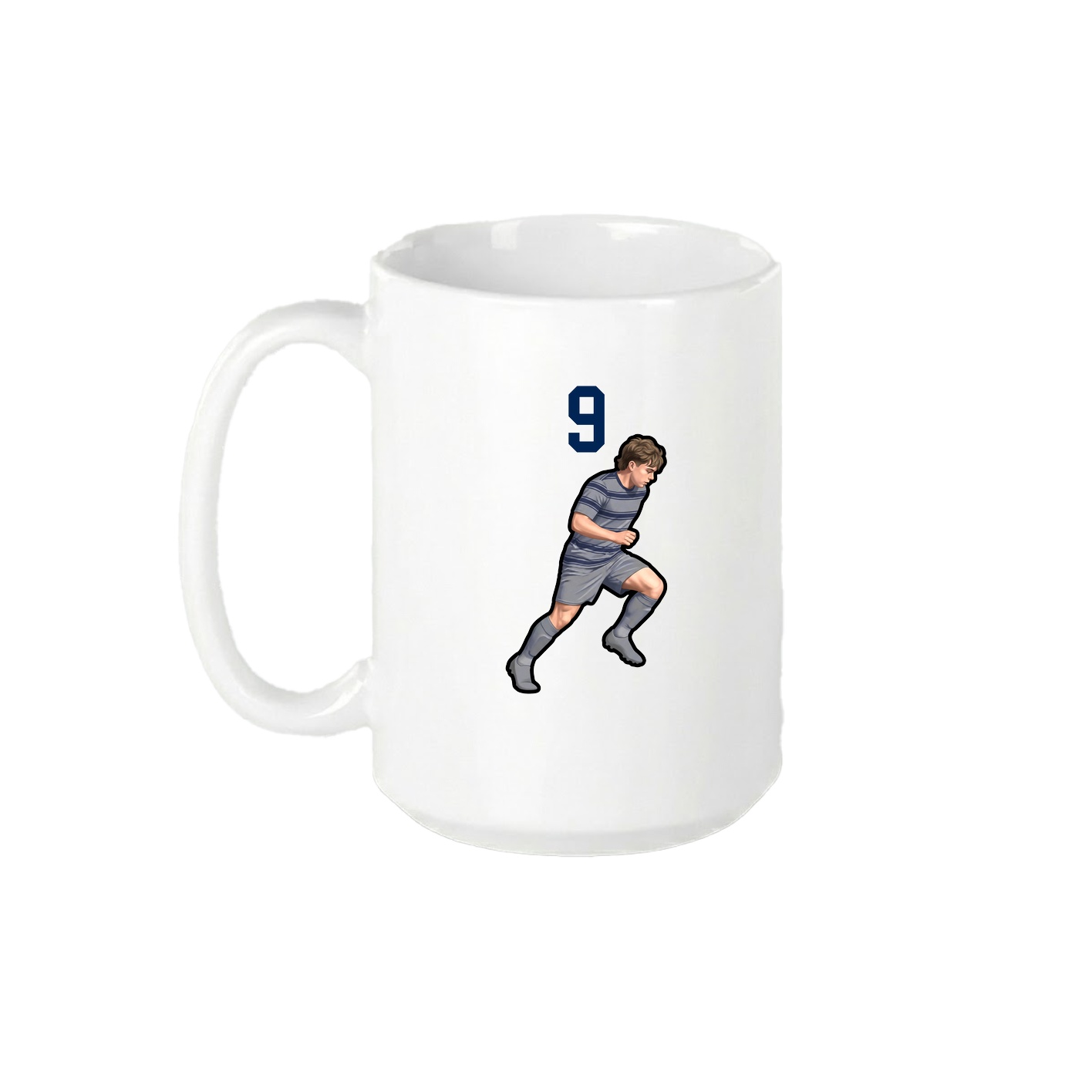 15oz Coffee Mug — Number Top in White