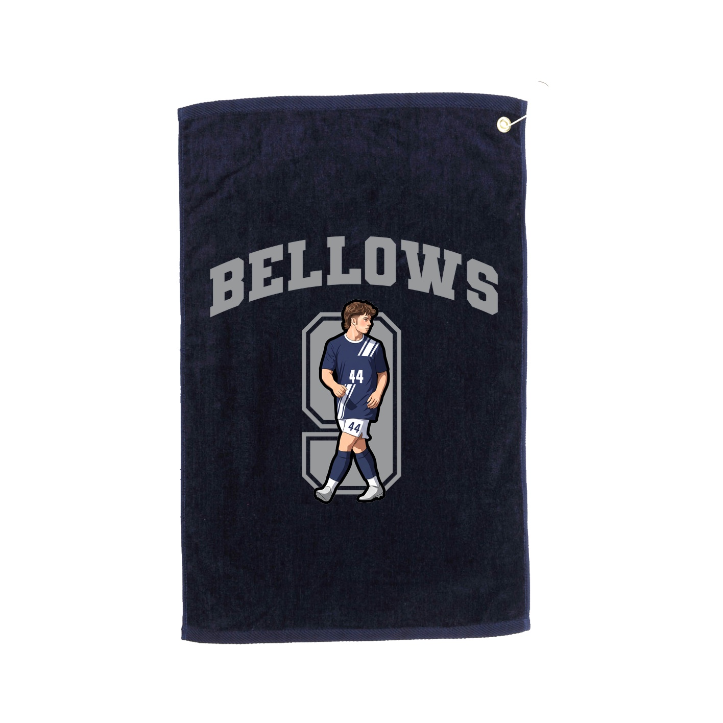 Golf Towel — Number in Navy