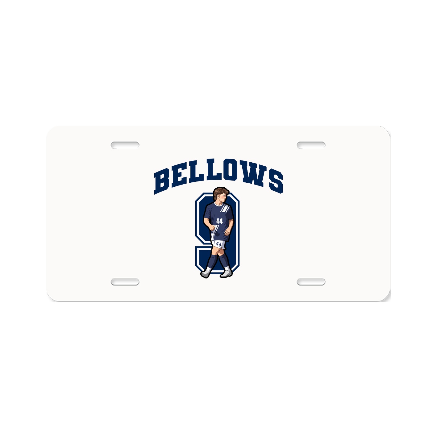 License Plate — Number in Classic