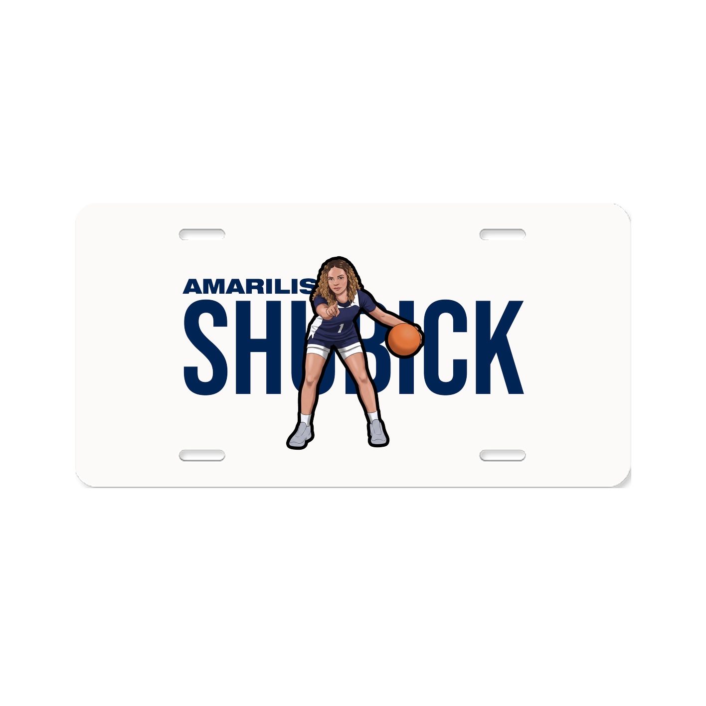 License Plate — Player Name in Classic