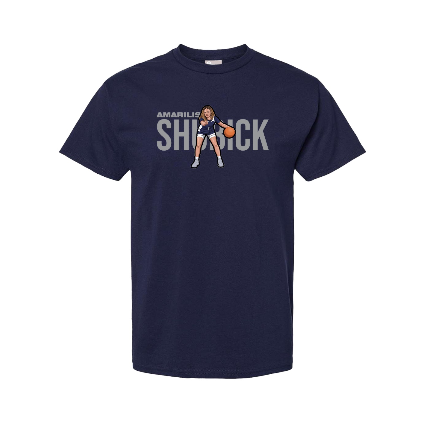 Youth Tee — Player Name in Navy